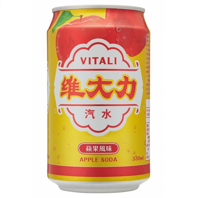 維大力蘋果風味氣水330ml-24入